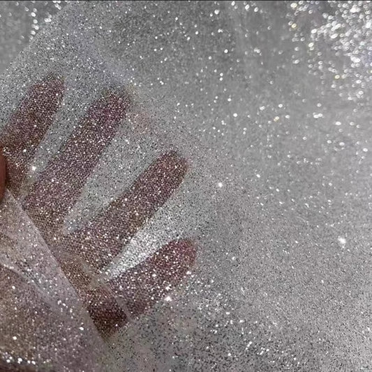 Sparkle White Sequined Wedding Veil