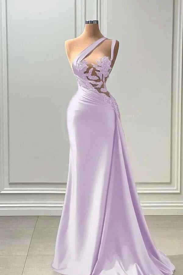 Long Prom Dress Sleeveless Strapless with Pleated Beadings
