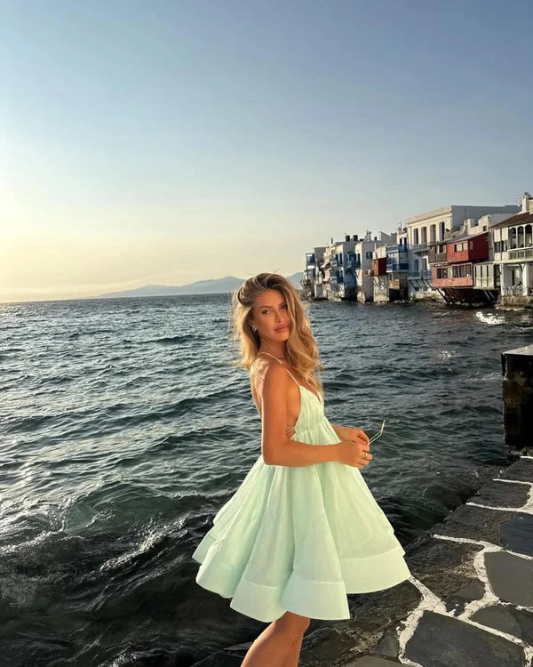 Green Short Formal Homecoming Dresses Party Graduation Dress Hoco Dresses