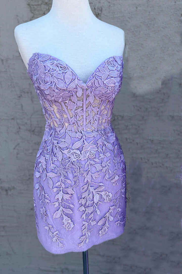 PM513,Popular Sweetheart Homecoming Dress, Applique Beaded Cocktail Dresses