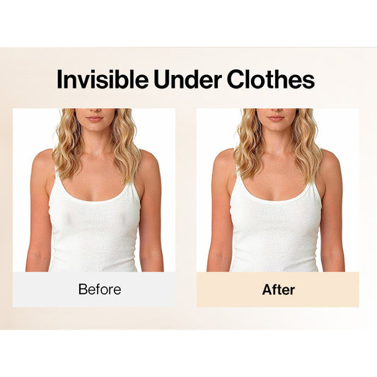 Breathable, invisible silicone nipple covers for women