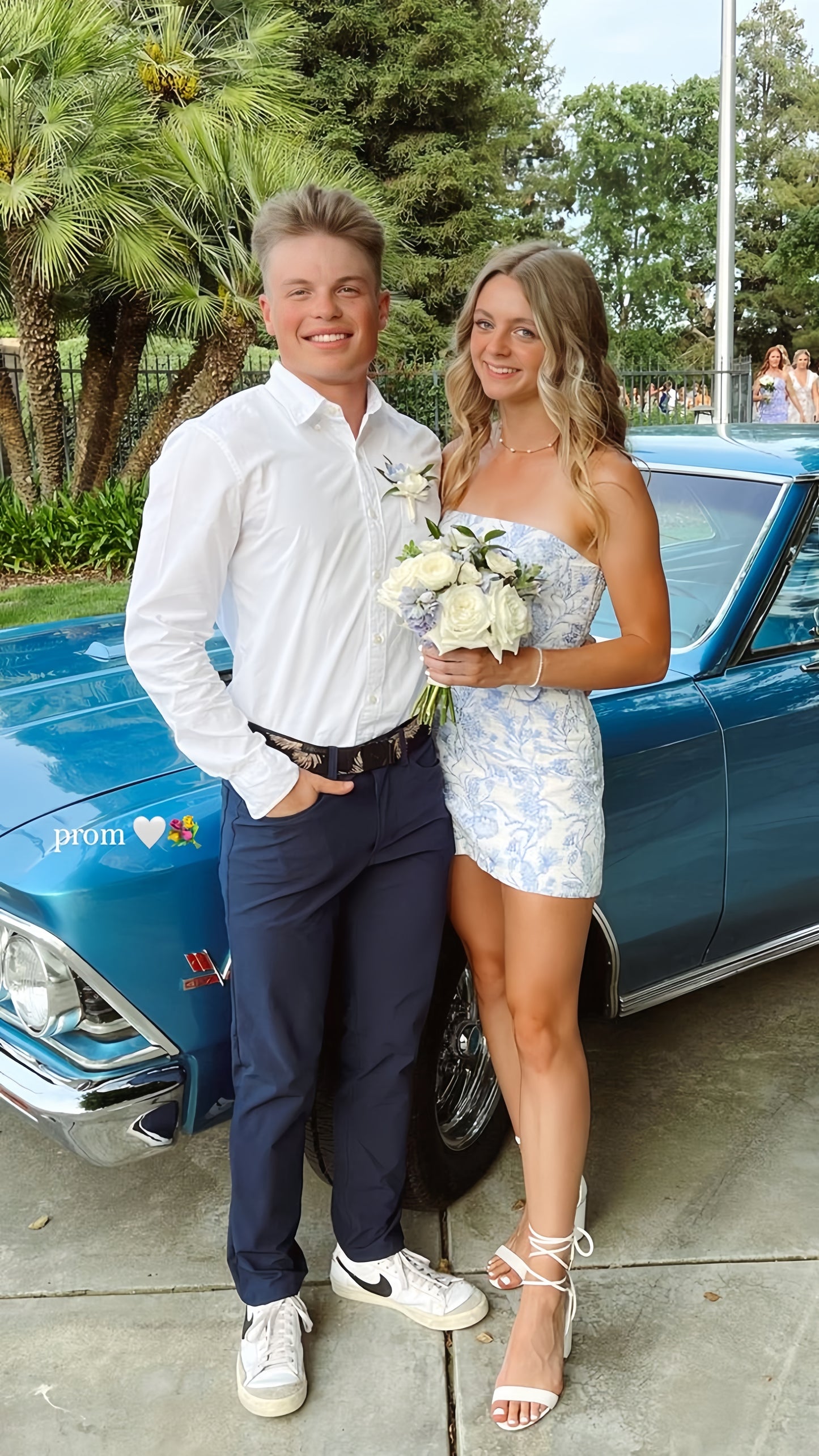Strapless Floral Homecoming Dresses, Short Party Dress