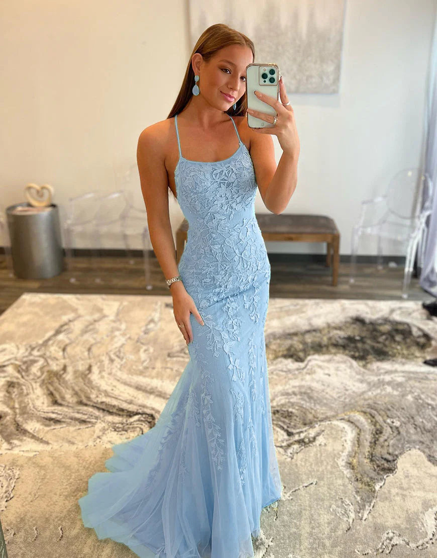 PM364,Mermaid Applique Long Prom Dress Backless Evening Dress prommirror PM364,Mermaid Applique Long Prom Dress Backless Evening Dress prommirror