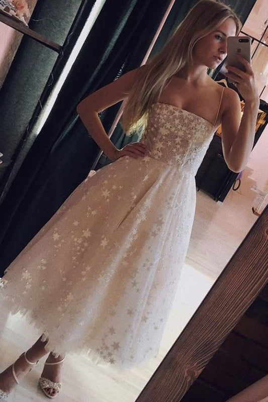 PM218,Sparkly Sequins Homecoming Dress Starry Night Short Wedding Gown