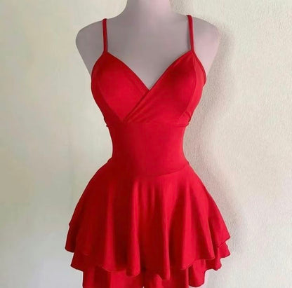 Red Short Prom Dress Sexy Evening Dress Homecoming Dress