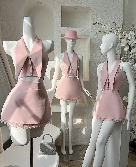 Two Piece Short Prom Dress Party Dress Homecoming Dress