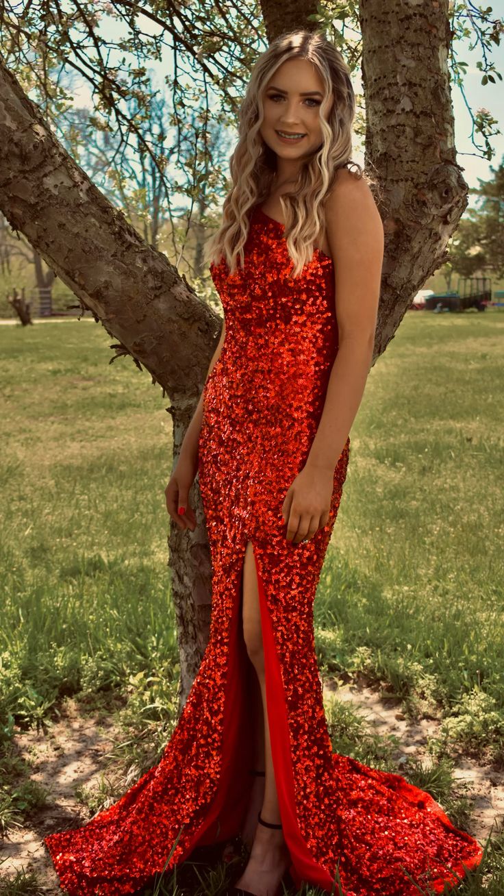 Red Prom Dresses, Sequin Prom Dresses, Bodycon Party Dress