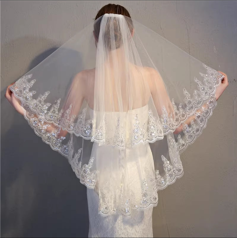 Lace Tulle Bridal Veil