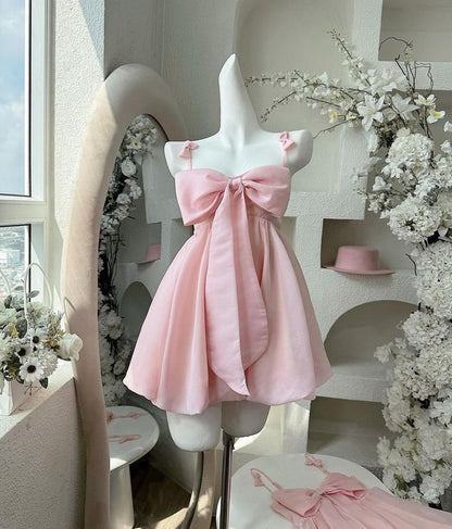 Pink Cocktail Dress Short Party Dress Homecoming Dress