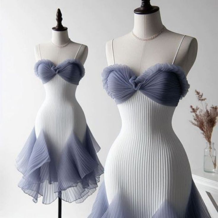 Chiffon Pleats Homecoming Dress Short Party Dress