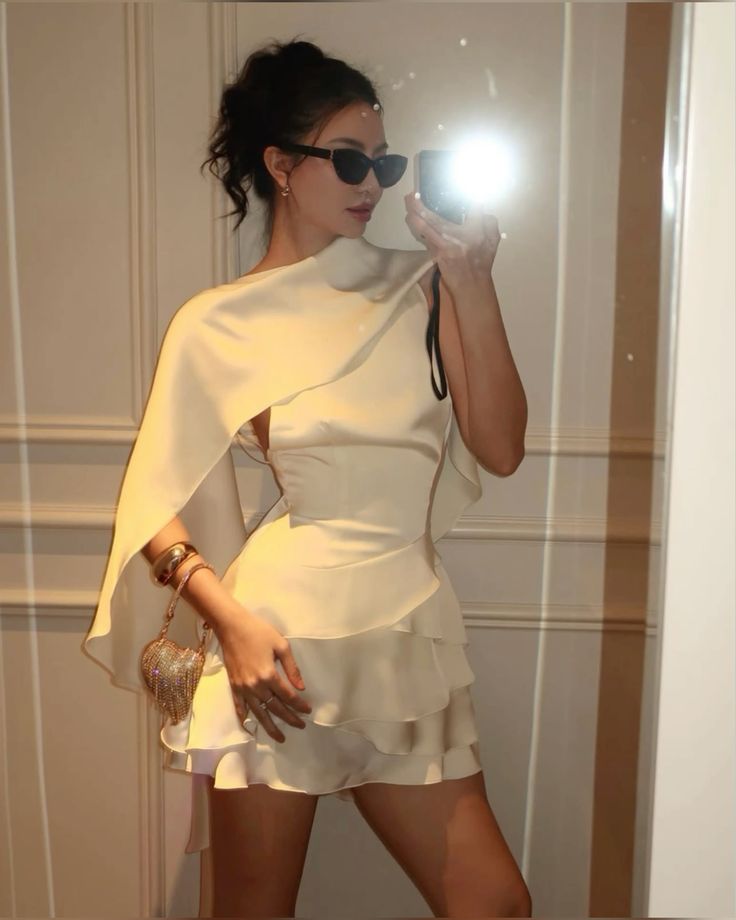 Ivory Homecoming Dress Short Evening Dress Cocktail Dresses Short Party Dress