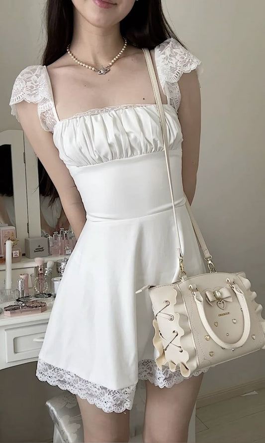A Line Lace Homecoming Dress Short Party Dress