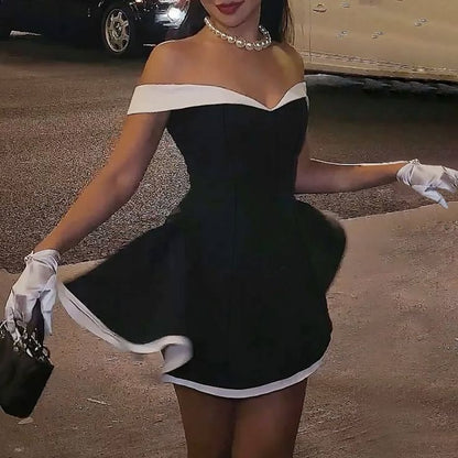 A Line Off Shoulder Homecoming Dress Short Evening Dress Cocktail Dresses Short Party Dress