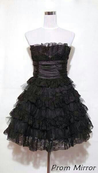 Vintage Lace Homecoming Dresses Strapless Ruffle Mini Party Dress