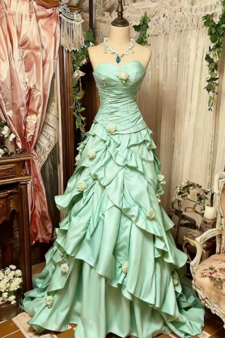 Purple Pink Blue Gradient Fashion Retro Elegant Delicate Floral Beads Sweet Elegant Long Tulle Floor Length Ball Gowns Prom Gowns