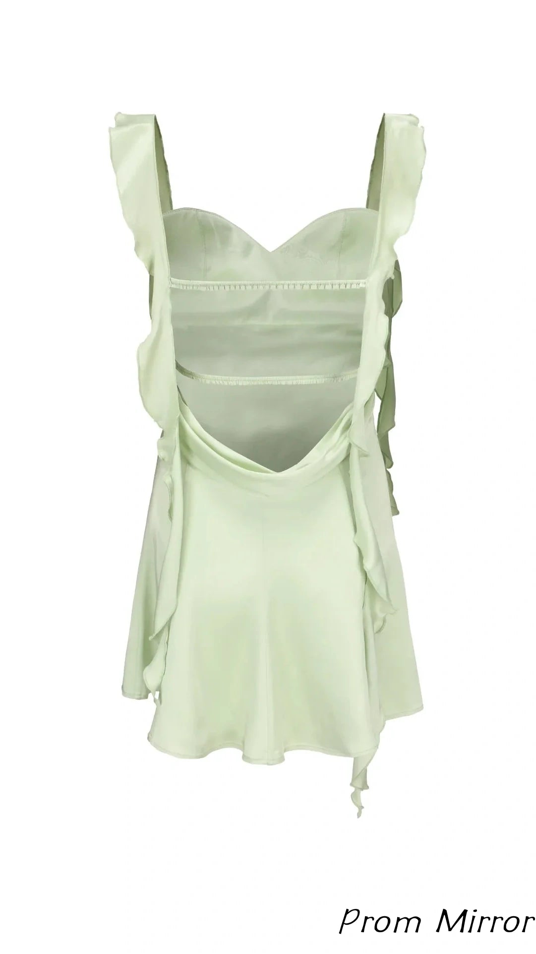 Cute Light Pink Chiffon Homecoming Dress With Ruffles