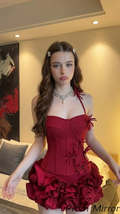 Red Birthday Dresses Hoco 26' Bodycon Homecoming Dresses