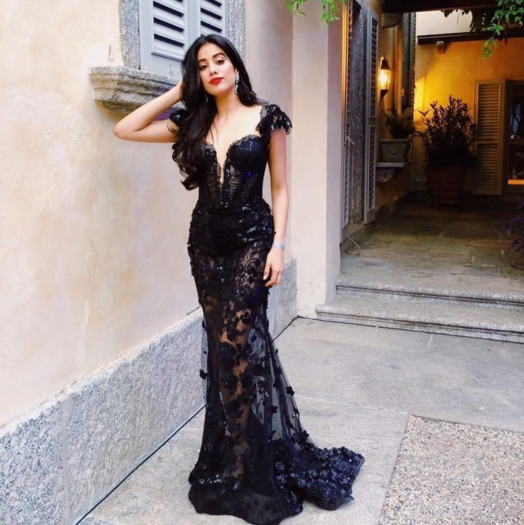 Black Mermaid Lace See Through Prom Dress