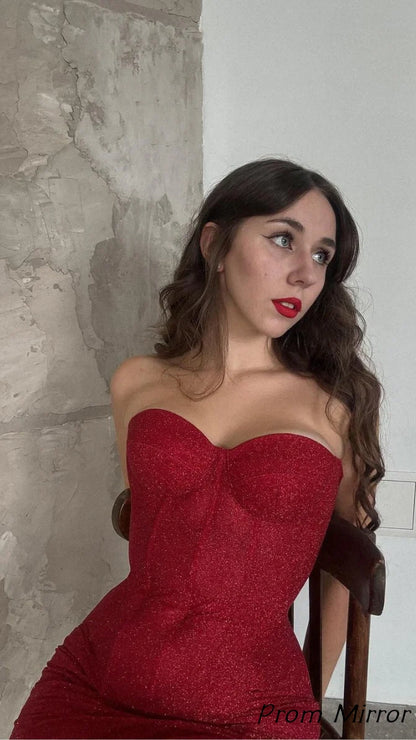 Burgundy Sweetheart Bodycon Homecoming Dresses Short Cocktail Dress
