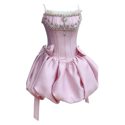 Cute A line Spaghetti Straps Short Pink Homecoming Dresses Cocktail Dress