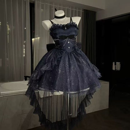 Sparkles Ball Gown Spaghetti Straps Tulle Sequin Short Homecoming Dress 19th Birthday Outfits