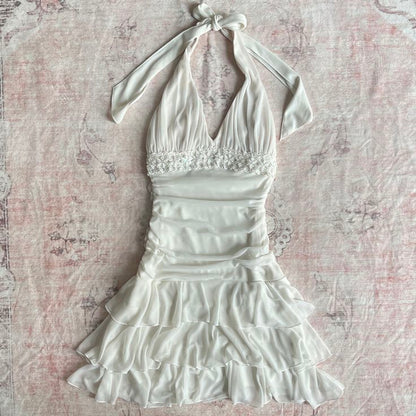 Elegant A Line Halter Chiffon Short Homecoming Dress 18th Birthday Outfits