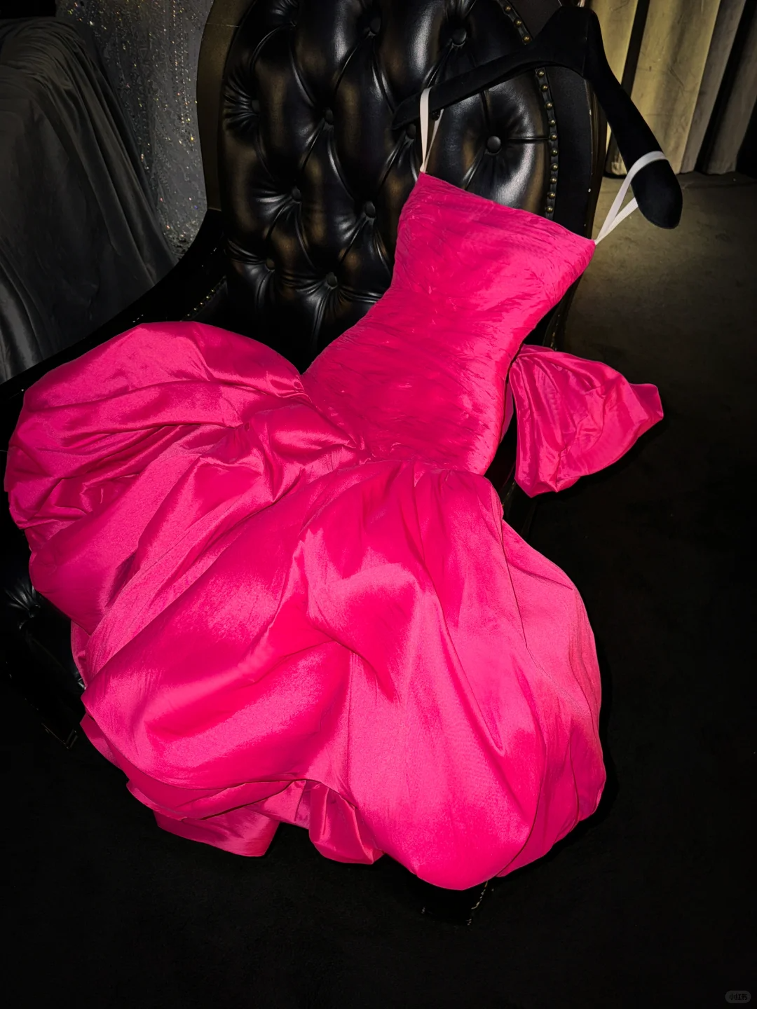 Hot Pink Ball Gown Spaghetti Straps Satin Back With Bow Short Homecoming Dress 18th Birthday Outfits