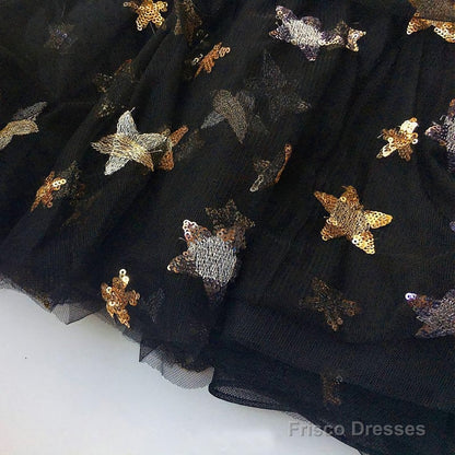 Chic A Line High Neck Black Straps Short Prom Dresses, Cute Homecoming Dresses