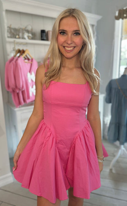 Custom Made Pink Strapless Homecoming Dresses