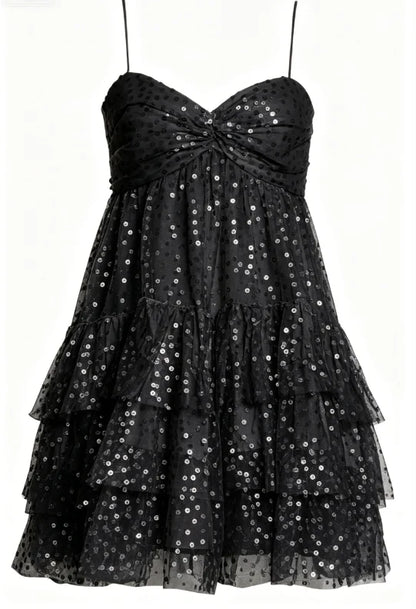 Cute A Line Spaghetti Straps Pink Sequin Short Formal Homecoming Dresses Party Graduation Dress Hoco Dresses