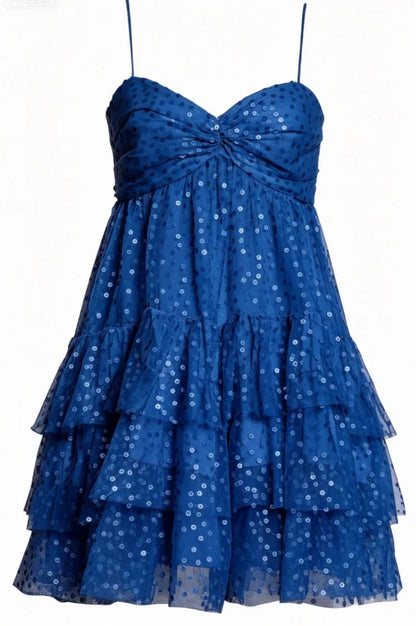 Cute A Line Spaghetti Straps Pink Sequin Short Formal Homecoming Dresses Party Graduation Dress Hoco Dresses