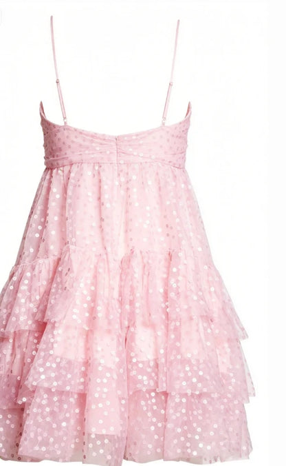 Cute A Line Spaghetti Straps Pink Sequin Short Formal Homecoming Dresses Party Graduation Dress Hoco Dresses