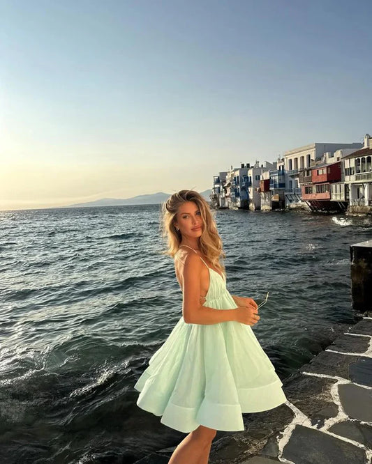 Green Short Formal Homecoming Dresses Party Graduation Dress Hoco Dresses