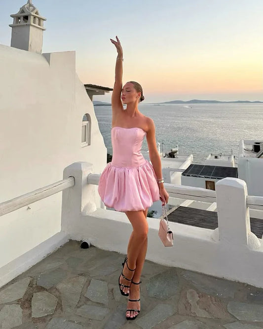 Cute Ball Gown Sweetheart Pink Short Formal Homecoming Dresses Party Graduation Dress Hoco Dresses