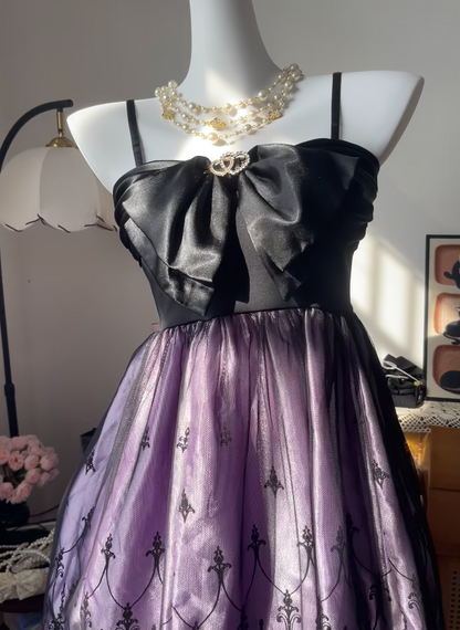 Chic Purple Homecoming Dress Spaghetti Straps Chiffon Birthday Dress Sheath Graudation Party Dress