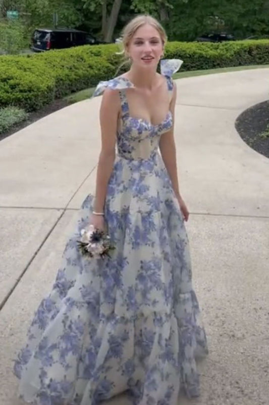 Fairy A-Line Chiffon Prom Dress Senior Prom Dresses