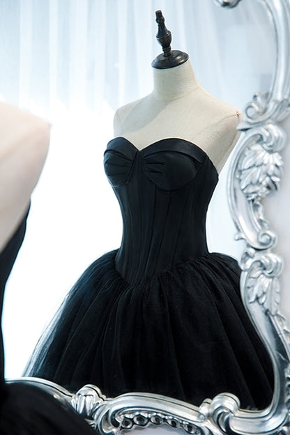 Gorgeous Sweetheart Black Ball Gown