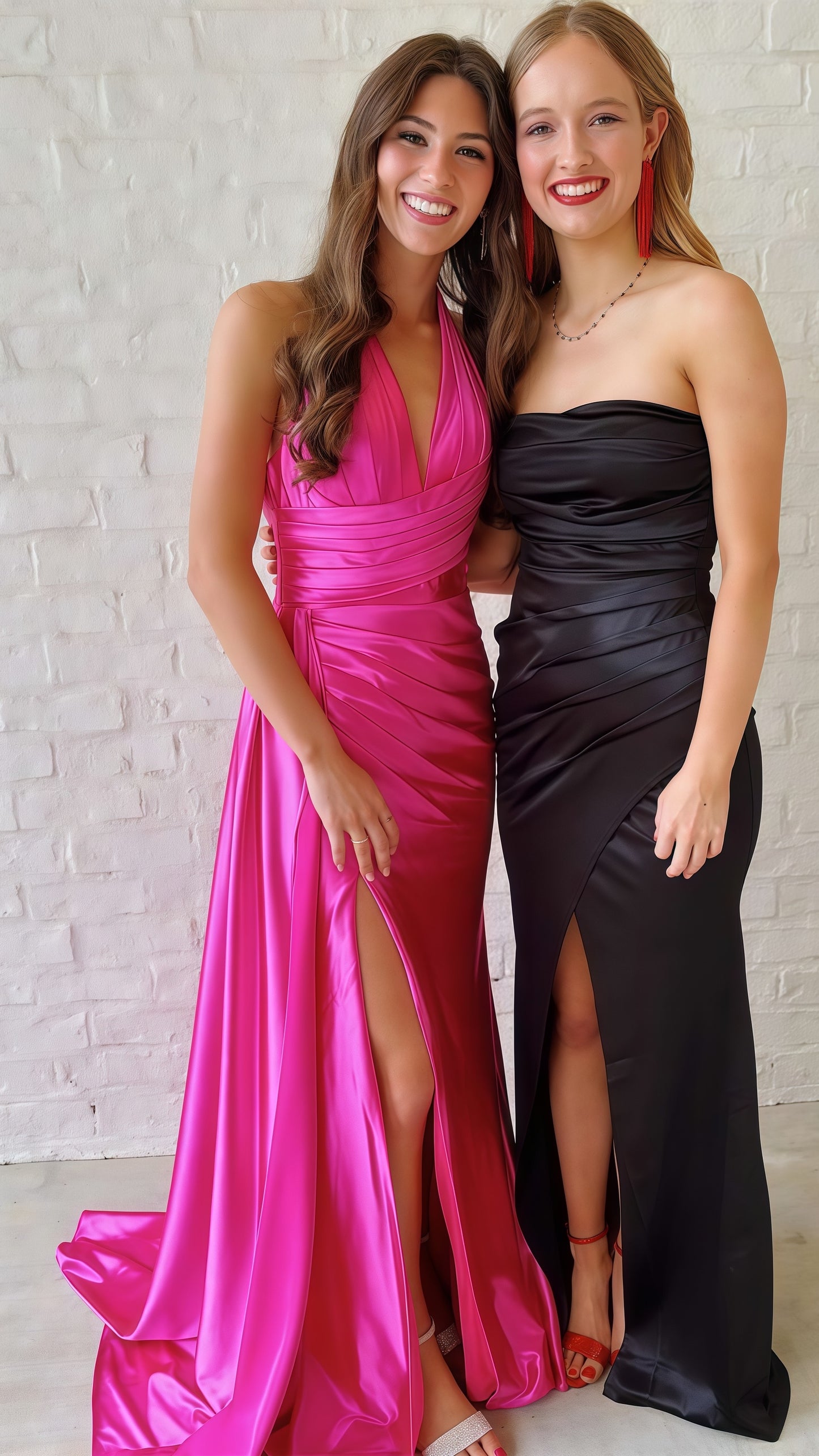 Green Halter V-neck Bodycon Prom Dresses