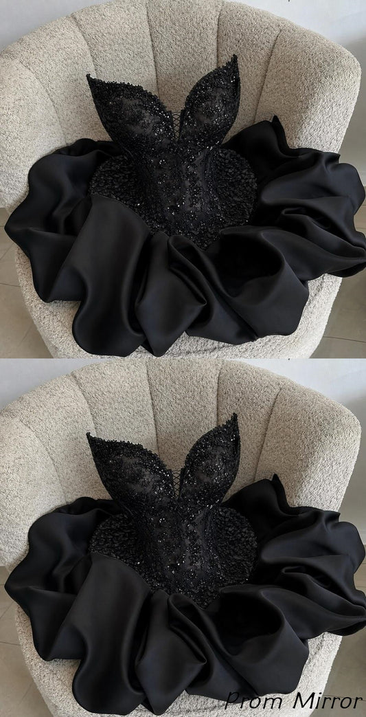 Luxury Black 17th Birthday Party Dresses Mini Homecoming Dress