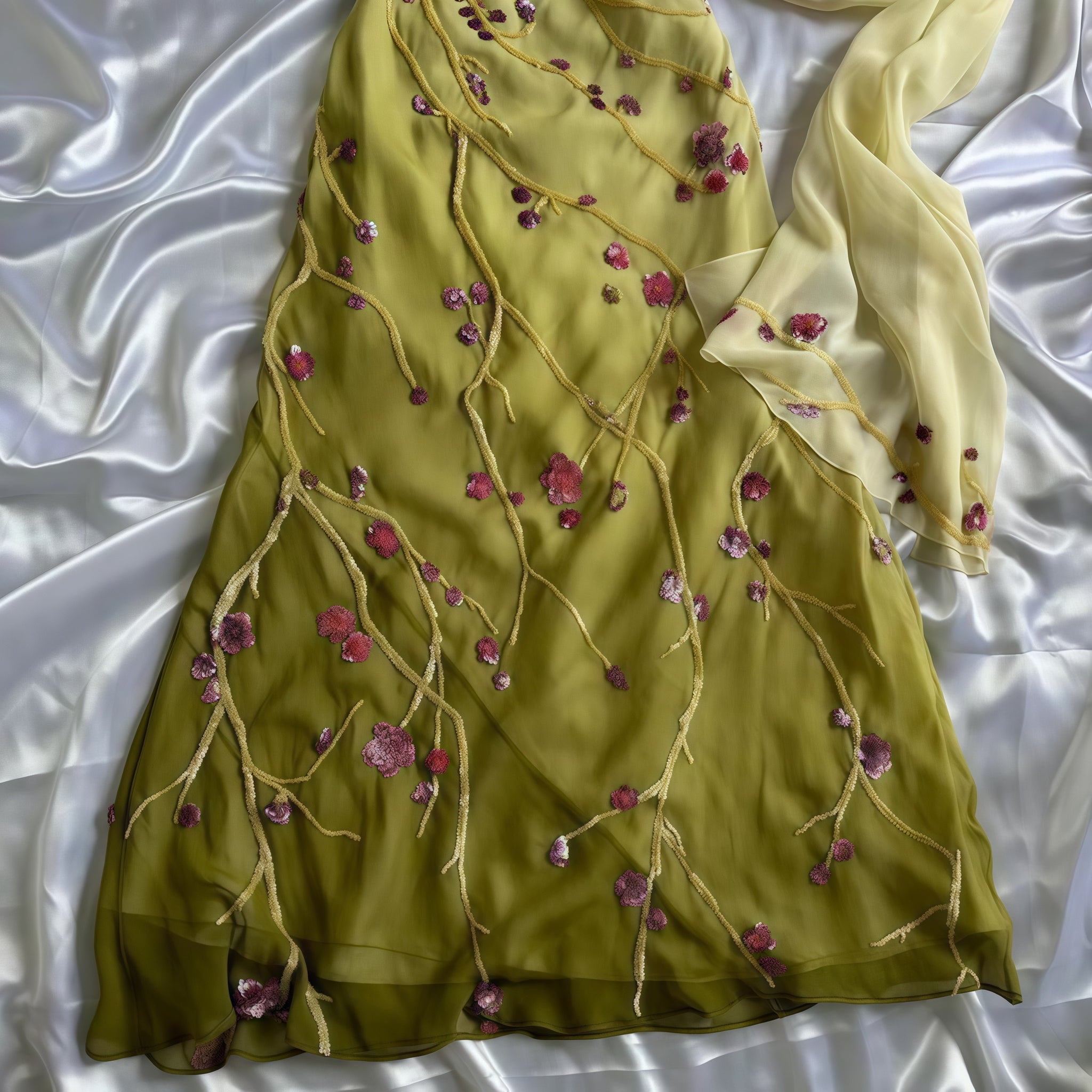 Flora Chiffon Prom Dress Evening Dress With Beading