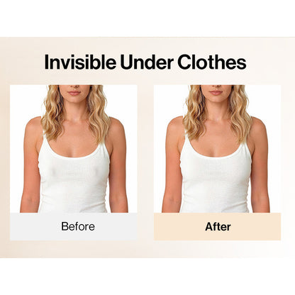 Breathable, invisible silicone nipple covers for women