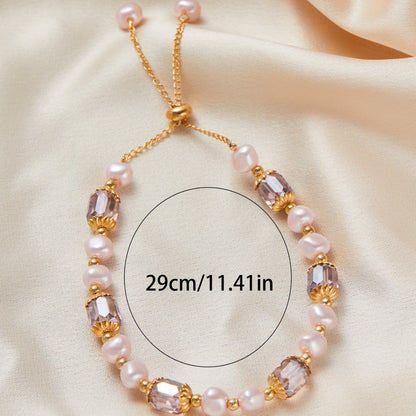 Vintage-style pearl bracelet