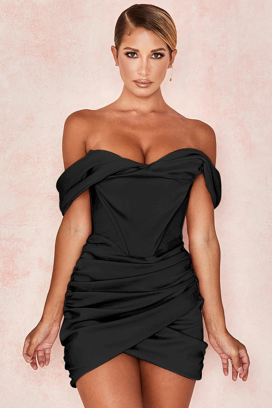 Off Shoulder Homecoming Dresses Mermaid Cocktail Dresses Bodycn Mini Party Dresses