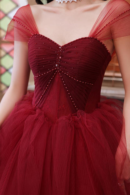 Peach Ball Gown with Off the Shoulder Top