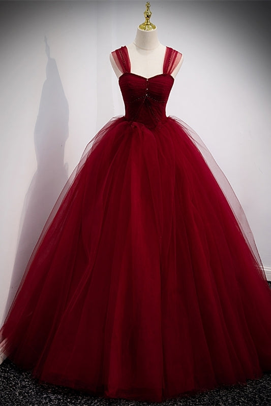 Peach Ball Gown with Off the Shoulder Top