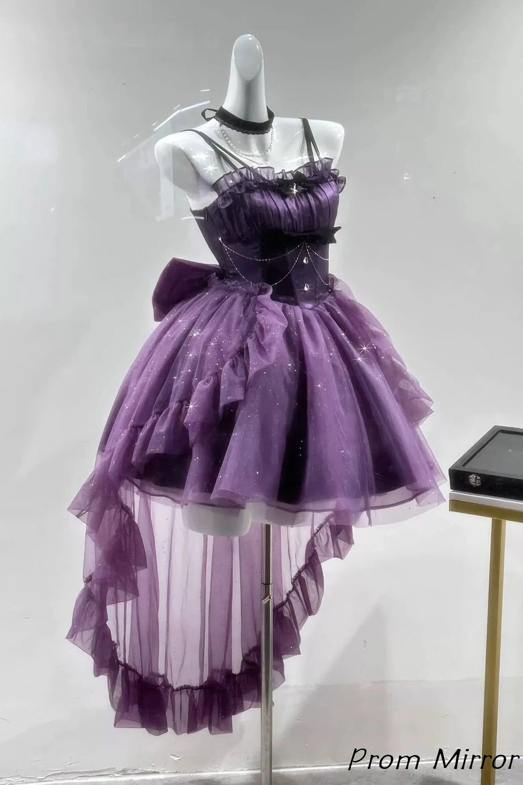Purple Sweetheart Tulle Homecoming Dresses Cosplay Party Dress