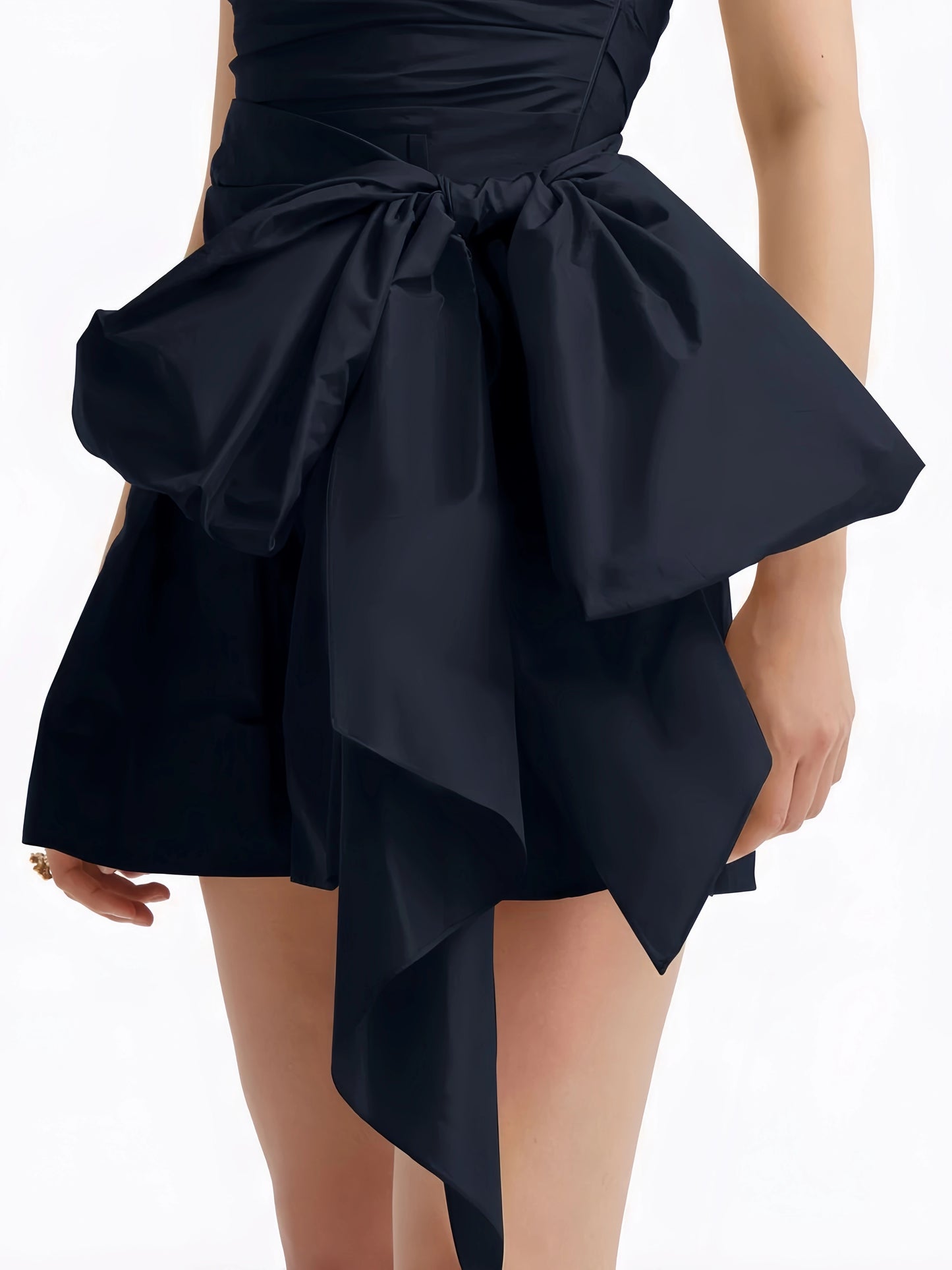 Strapless Navy Blue Homecoming Dresses, Short Party Dresses