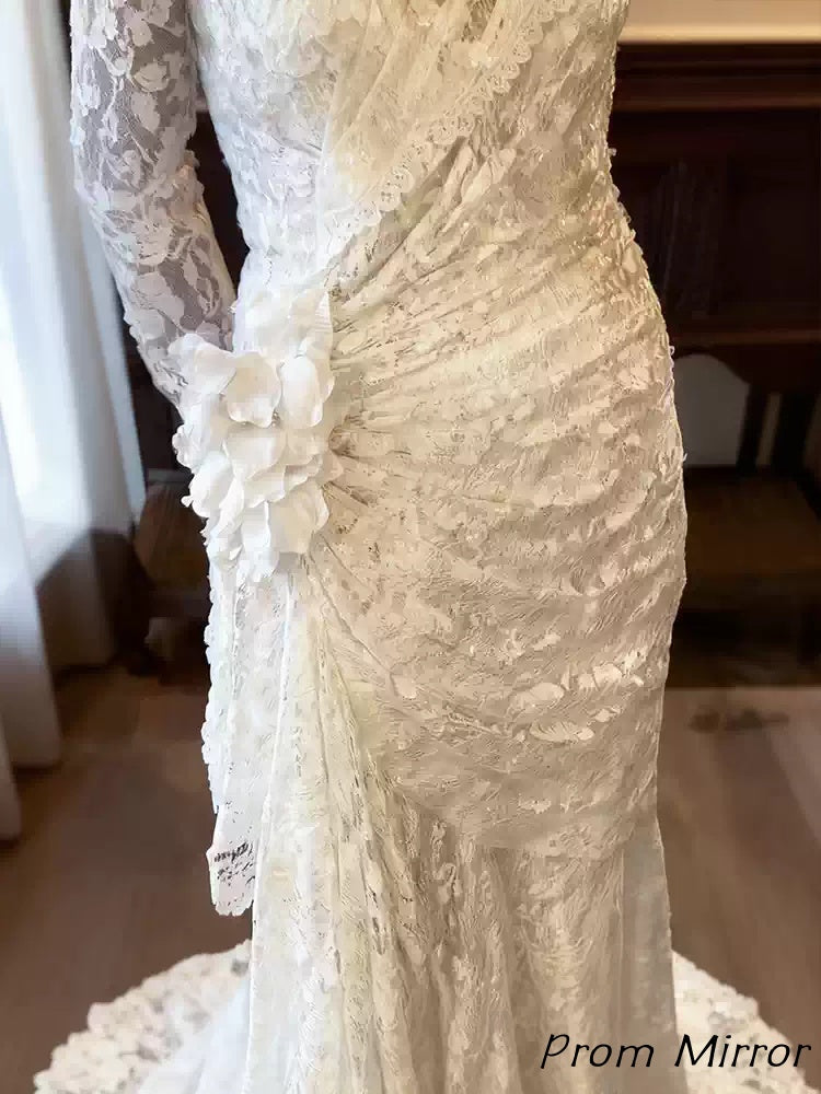 Vintage Off The Shoulder Mermaid Wedding Dresses