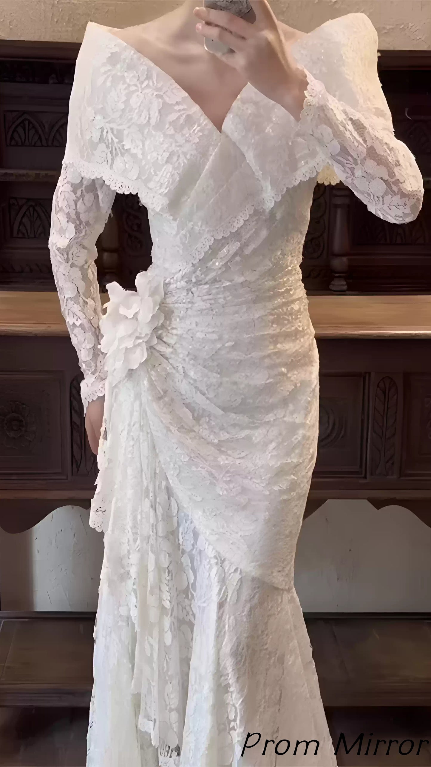 Vintage Off The Shoulder Mermaid Wedding Dresses