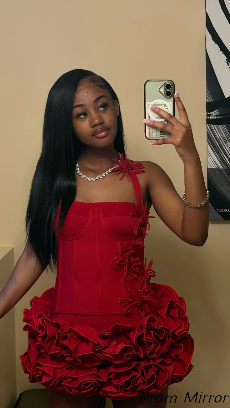 Red Birthday Dresses Hoco 26' Bodycon Homecoming Dresses